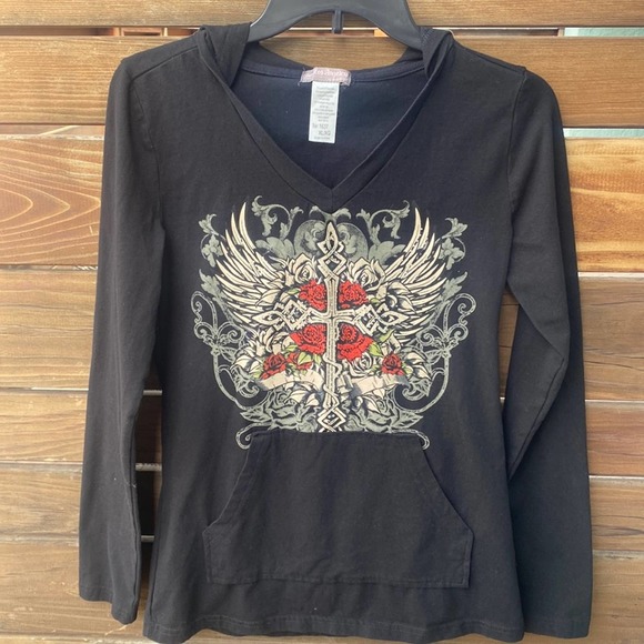 From Los Angeles by BUS STOP Hooded Cross Tee - XL - Picture 4 of 4